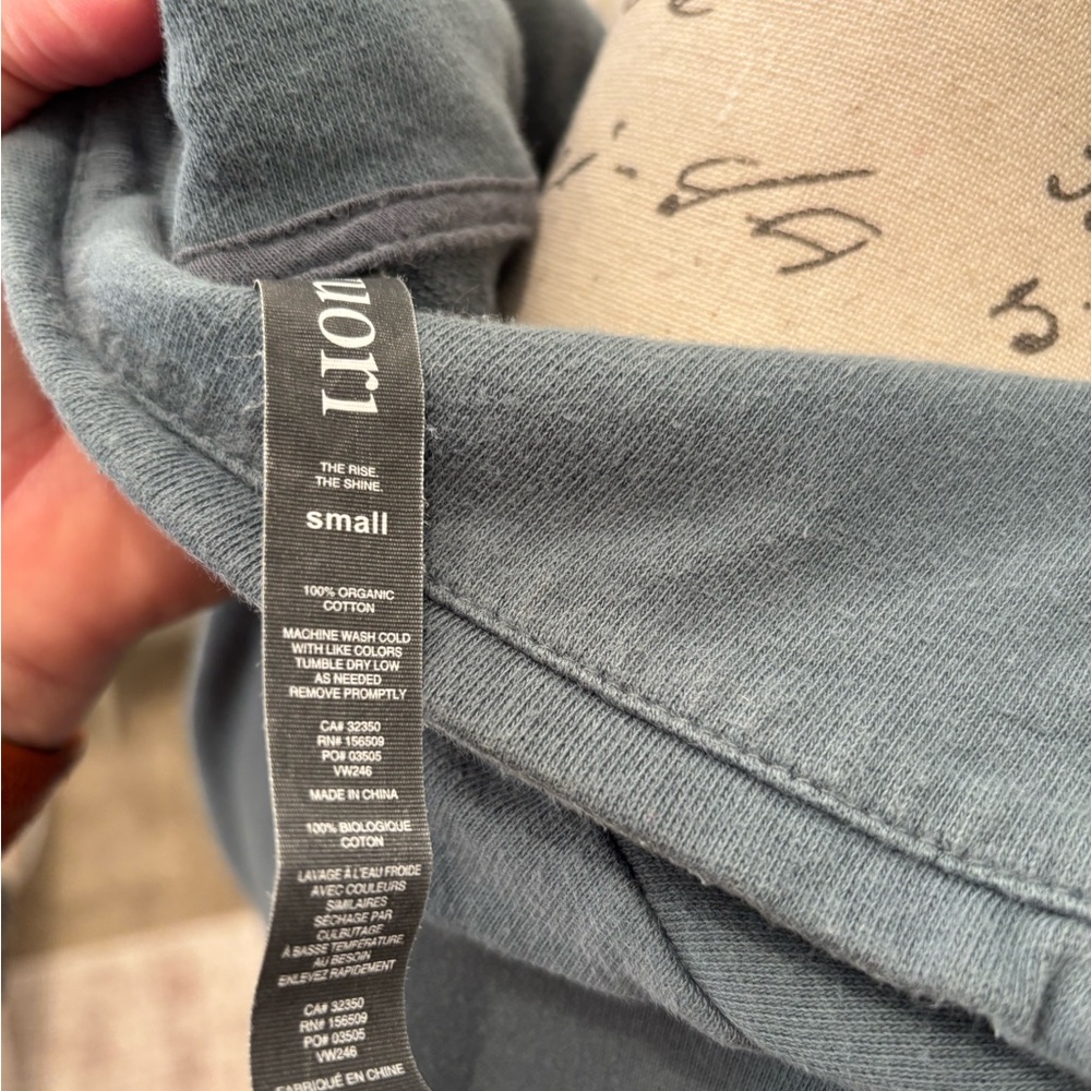 Vuori Sunnyside Blue/Green Half-Zip Sweatshirt - Picture 7 of 7
